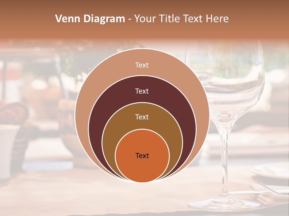 Wine Glass Cloth Luxury PowerPoint Template