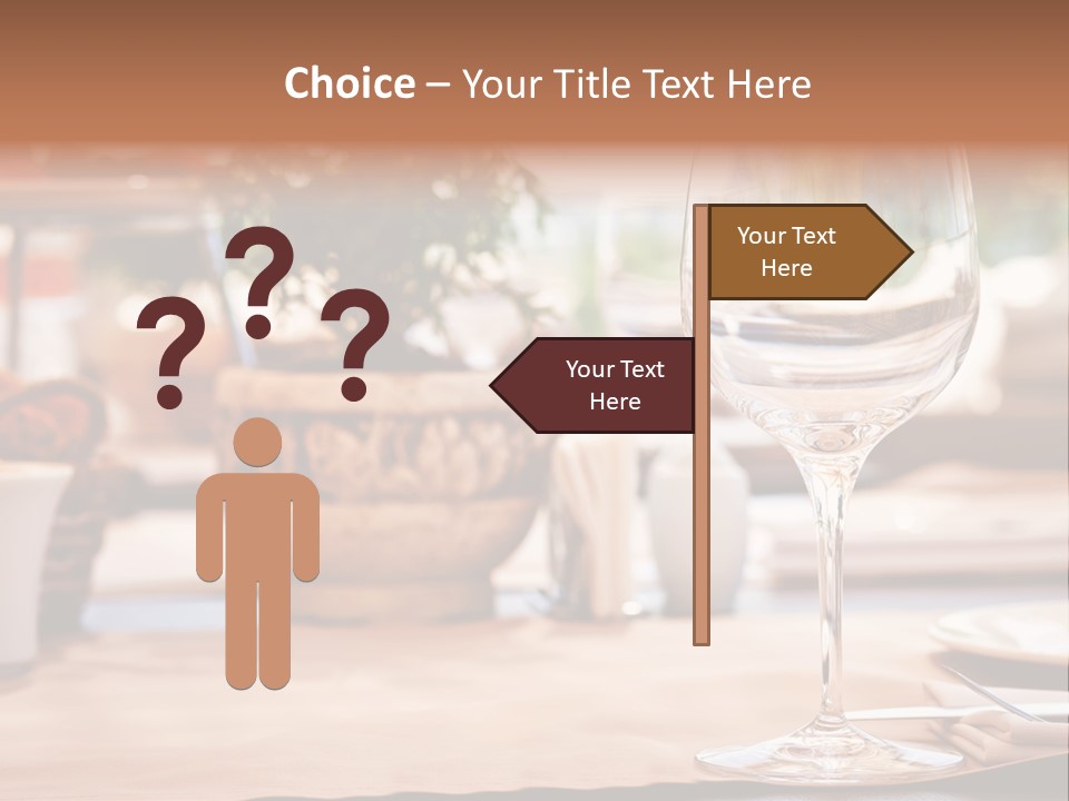 Wine Glass Cloth Luxury PowerPoint Template