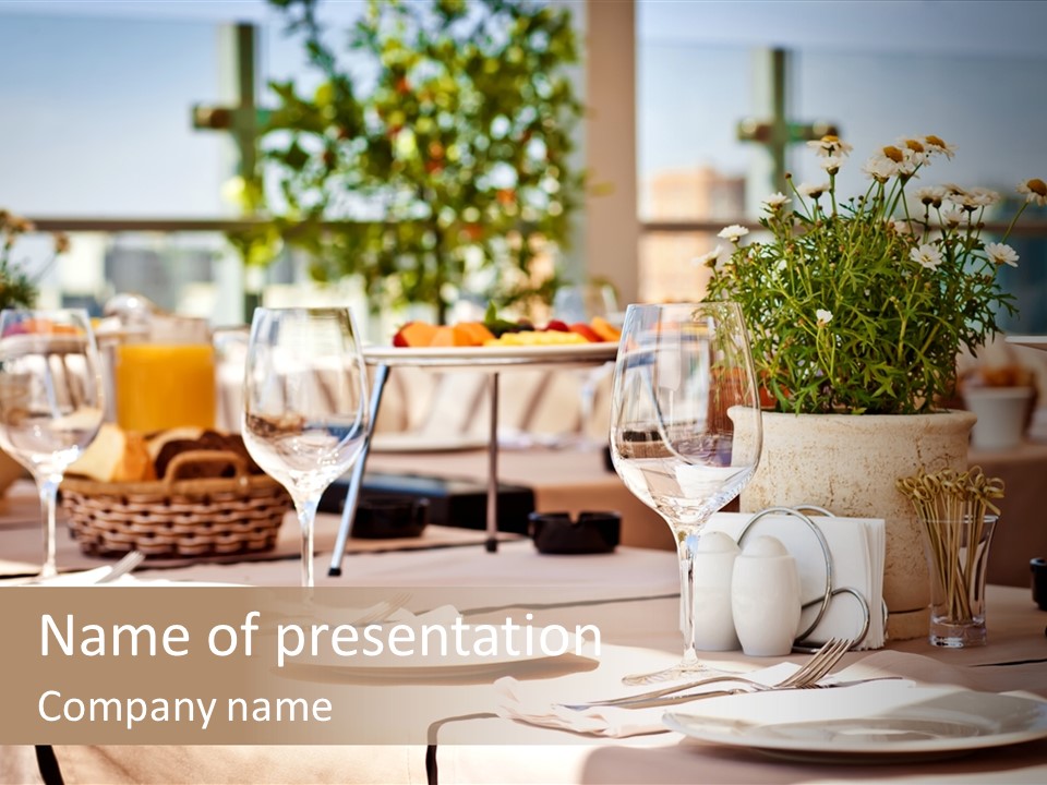 Fruit Dinner Dining PowerPoint Template