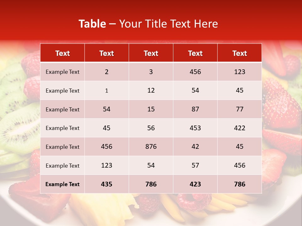 Organic Juice Leaf PowerPoint Template