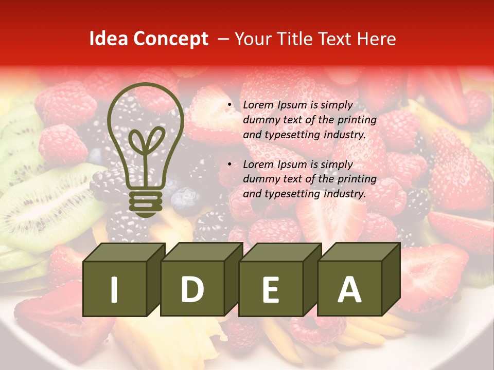 Organic Juice Leaf PowerPoint Template