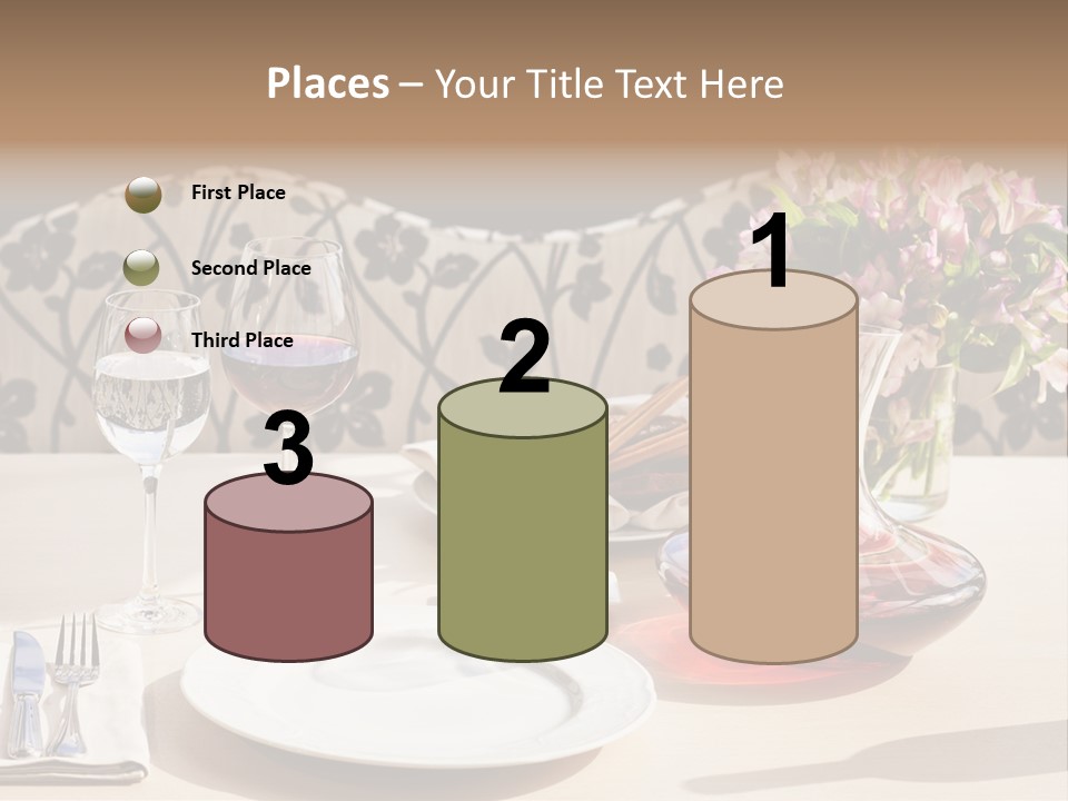 Table Cutlery Tablecloth PowerPoint Template