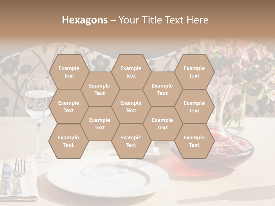 Table Cutlery Tablecloth PowerPoint Template