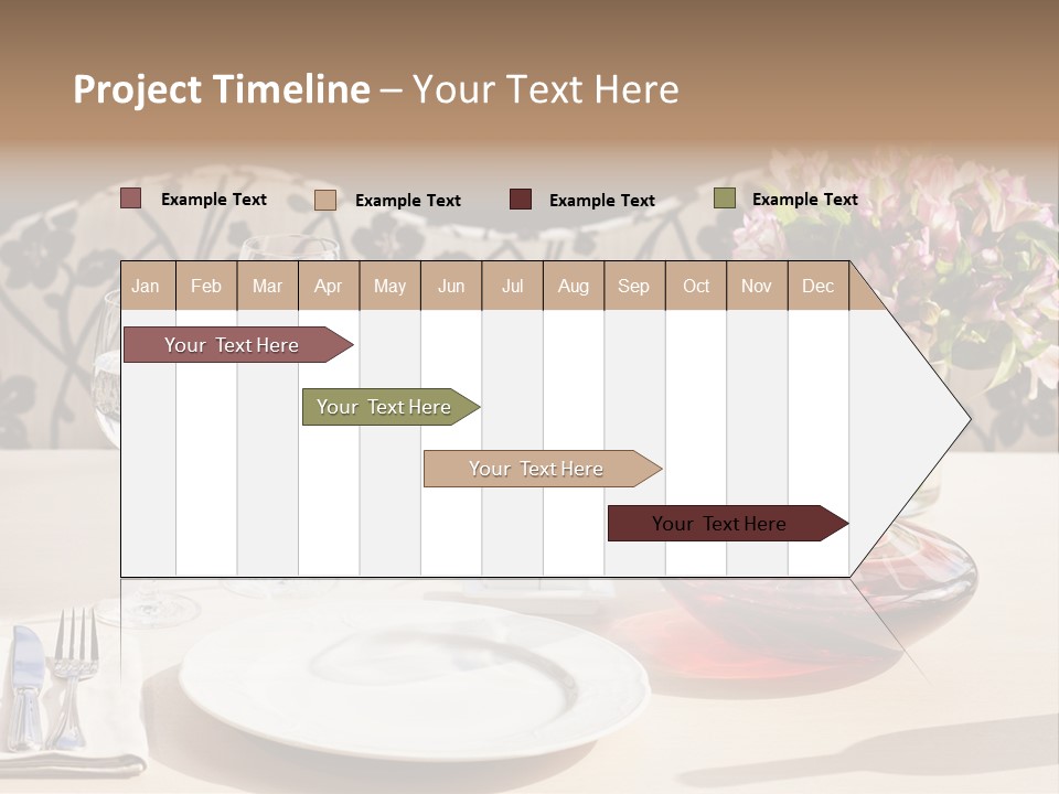 Table Cutlery Tablecloth PowerPoint Template