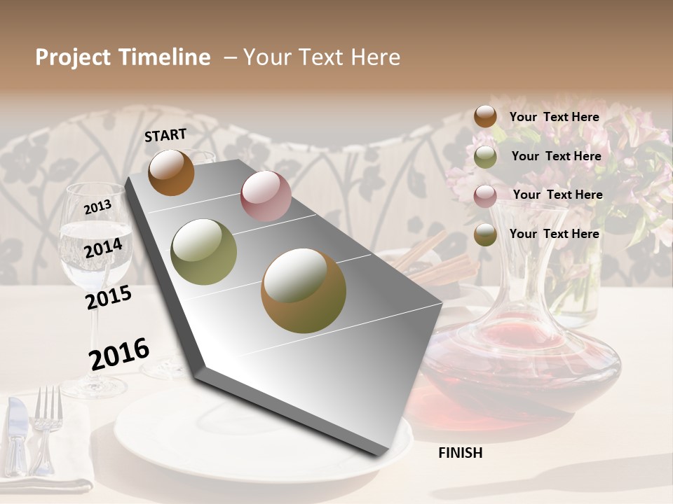 Table Cutlery Tablecloth PowerPoint Template