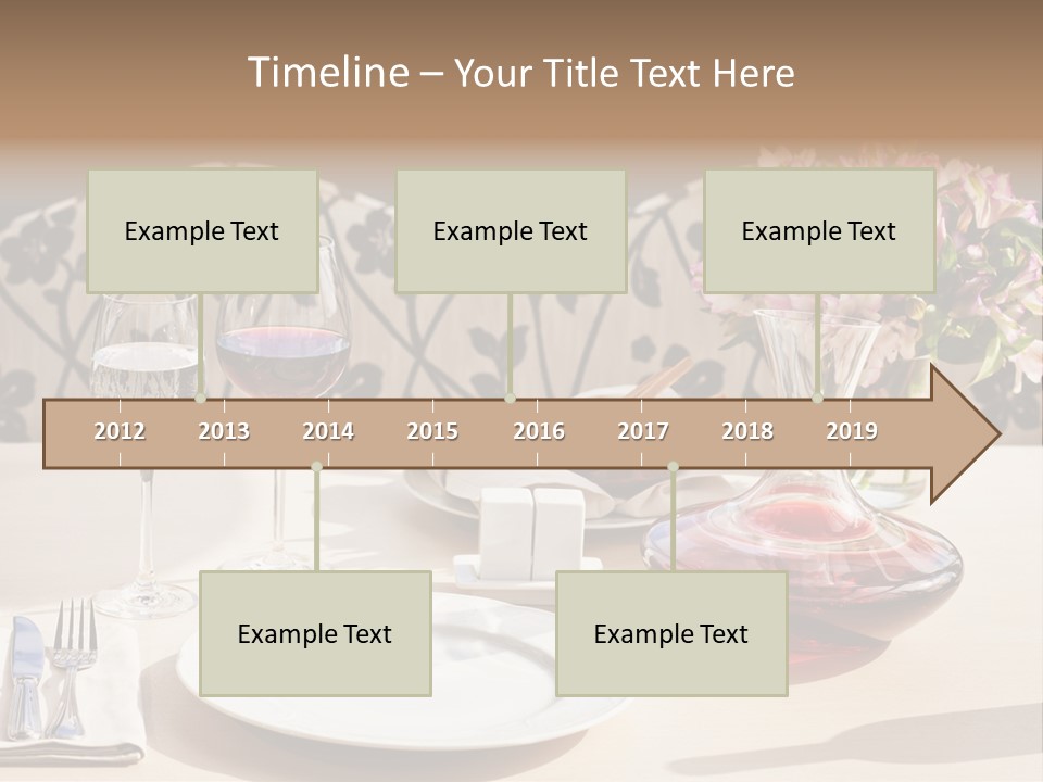 Table Cutlery Tablecloth PowerPoint Template