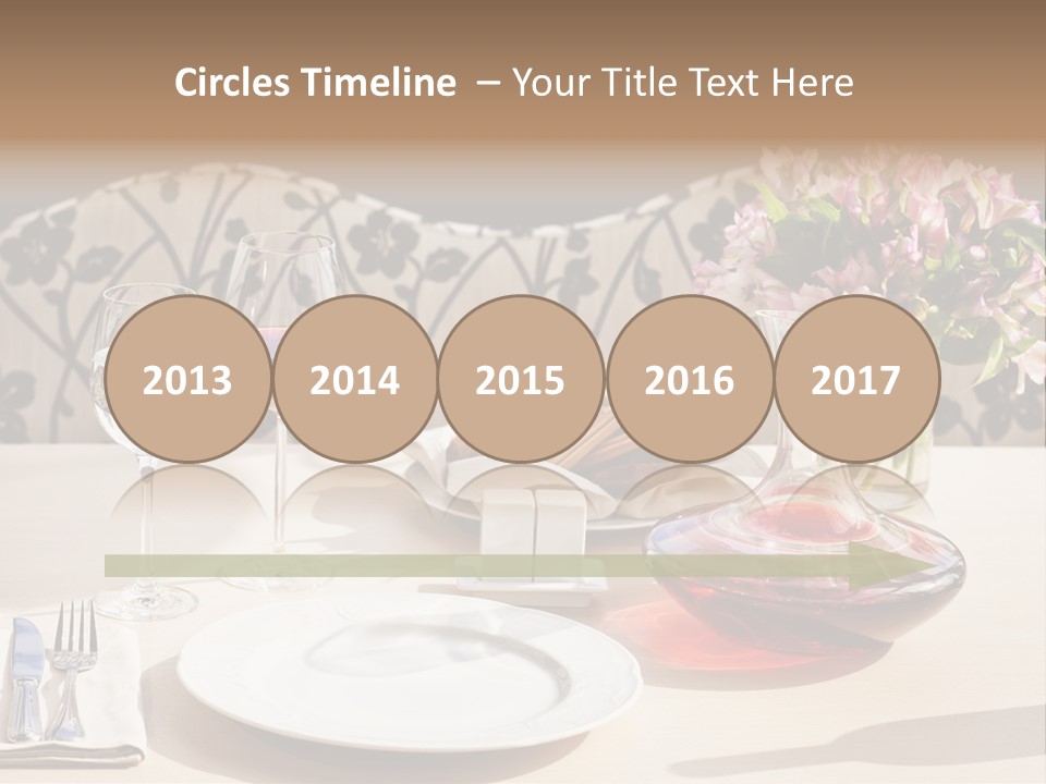 Table Cutlery Tablecloth PowerPoint Template
