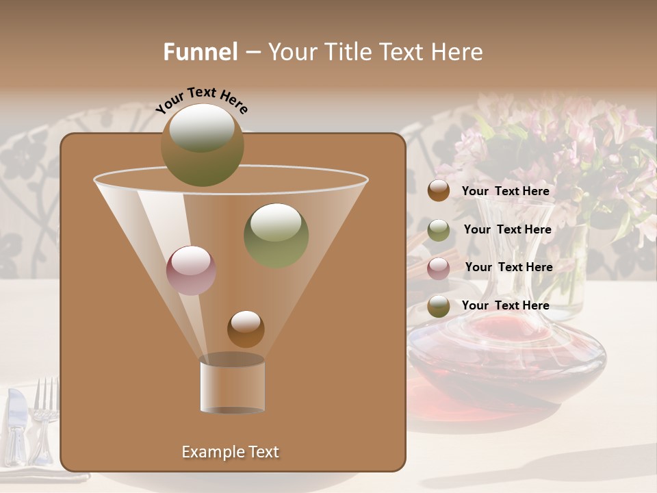 Table Cutlery Tablecloth PowerPoint Template