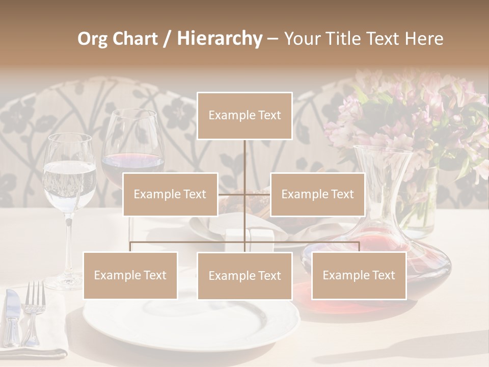 Table Cutlery Tablecloth PowerPoint Template