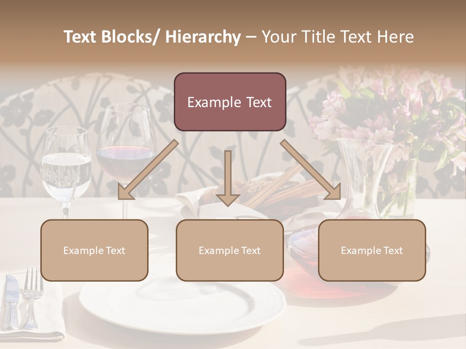 Table Cutlery Tablecloth PowerPoint Template