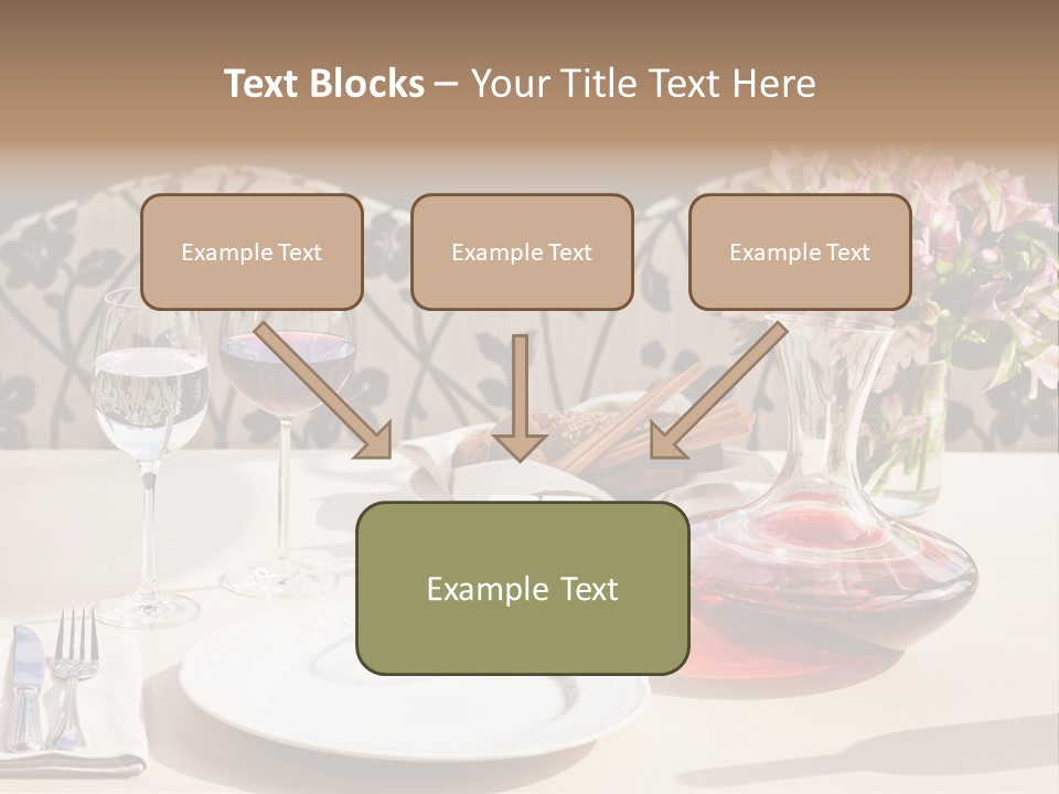 Table Cutlery Tablecloth PowerPoint Template
