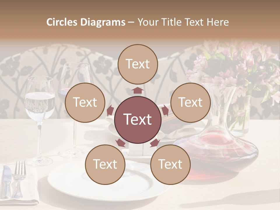 Table Cutlery Tablecloth PowerPoint Template