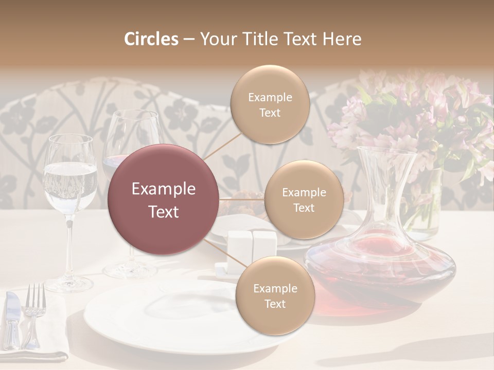 Table Cutlery Tablecloth PowerPoint Template