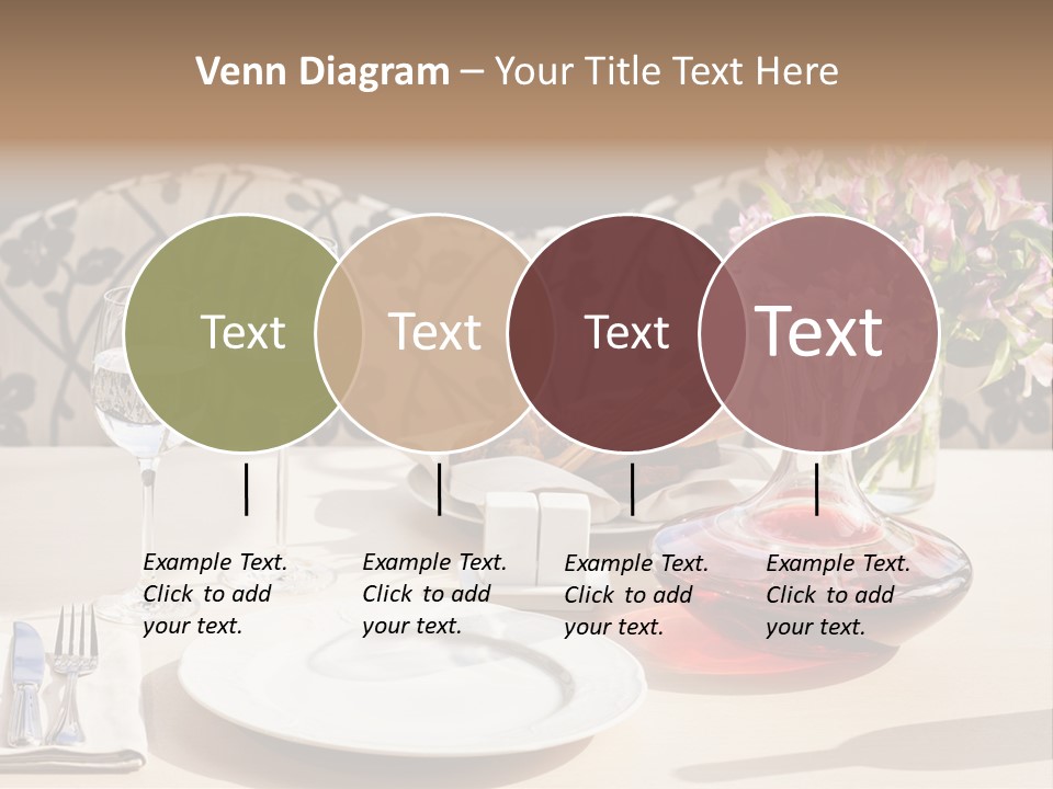 Table Cutlery Tablecloth PowerPoint Template