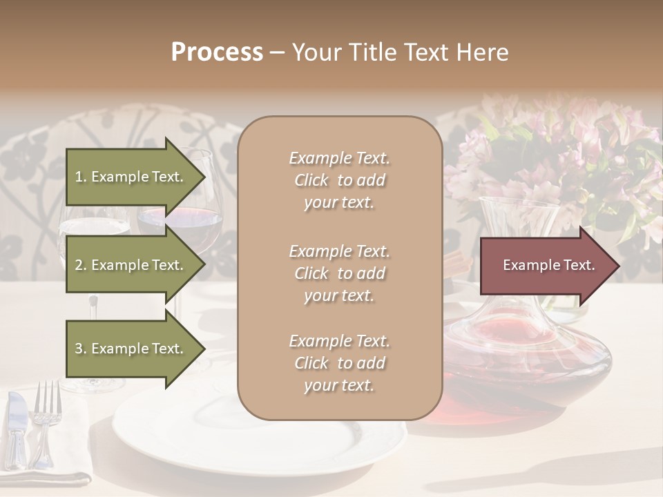 Table Cutlery Tablecloth PowerPoint Template