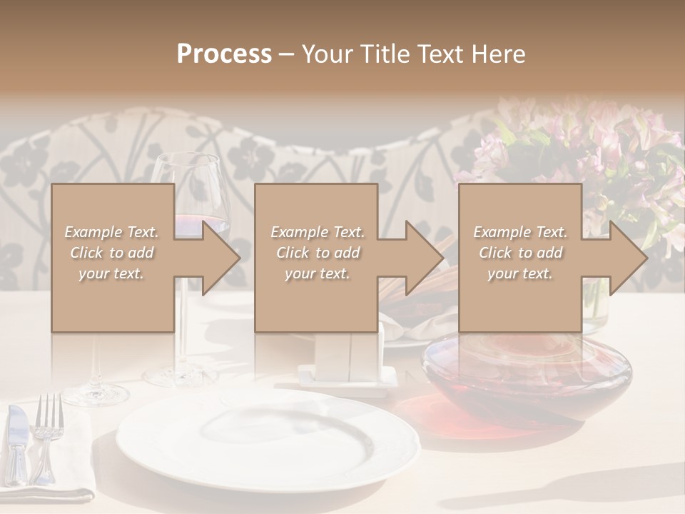 Table Cutlery Tablecloth PowerPoint Template