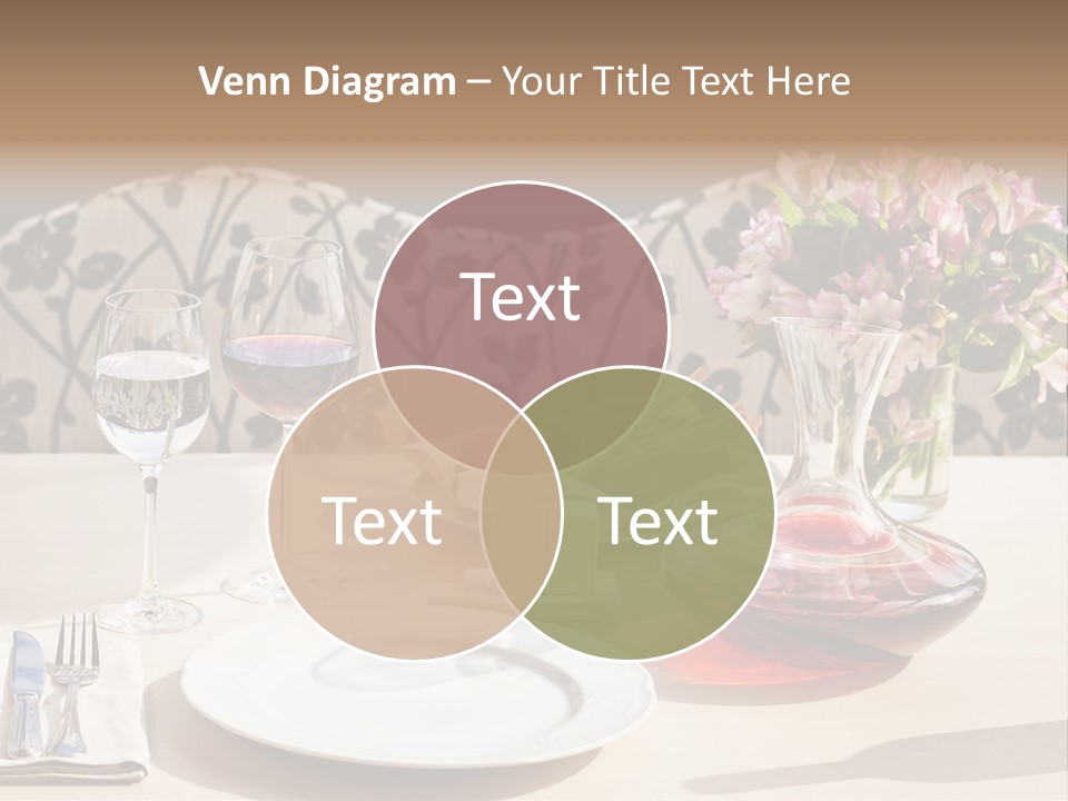 Table Cutlery Tablecloth PowerPoint Template