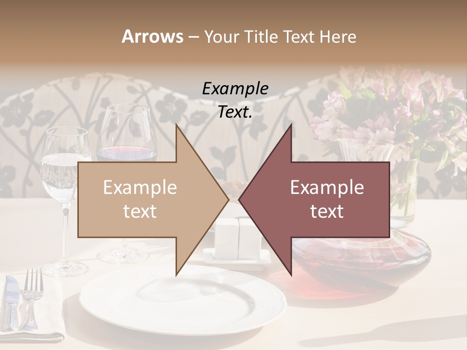 Table Cutlery Tablecloth PowerPoint Template