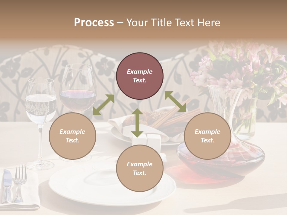 Table Cutlery Tablecloth PowerPoint Template