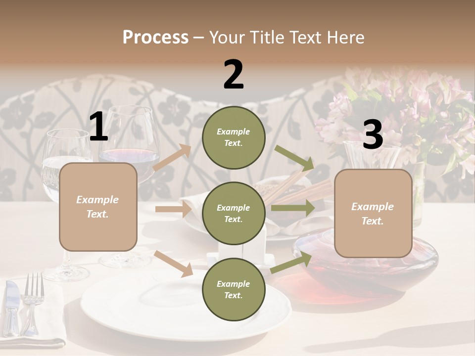 Table Cutlery Tablecloth PowerPoint Template