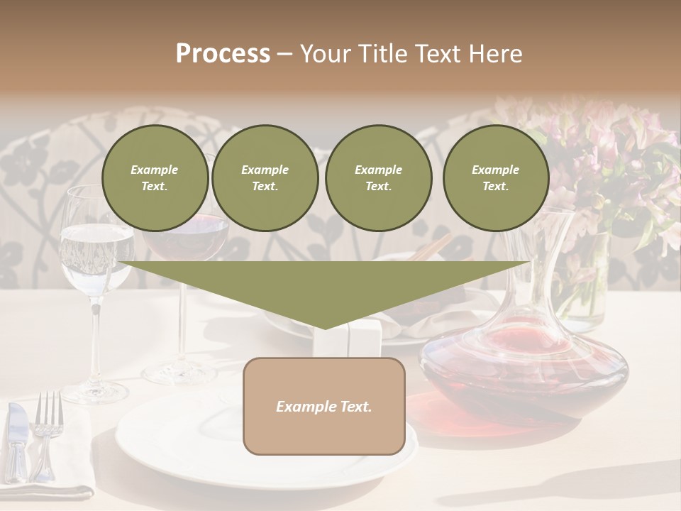 Table Cutlery Tablecloth PowerPoint Template