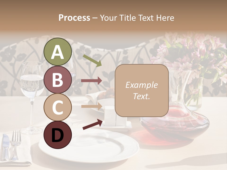 Table Cutlery Tablecloth PowerPoint Template