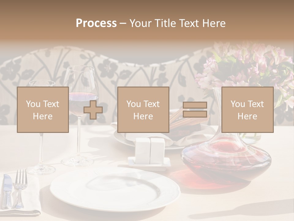 Table Cutlery Tablecloth PowerPoint Template