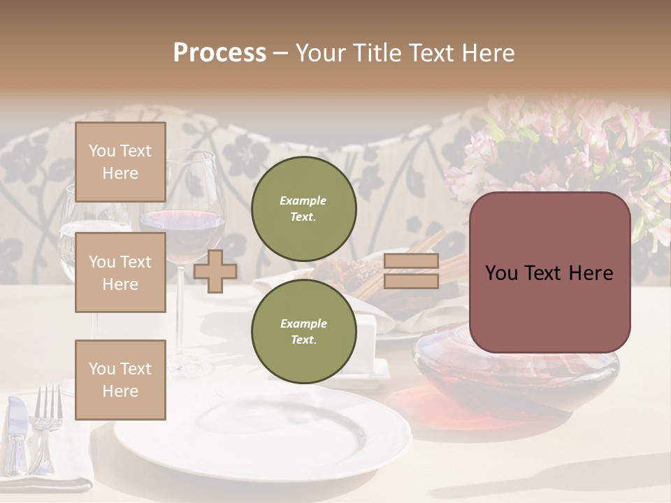Table Cutlery Tablecloth PowerPoint Template