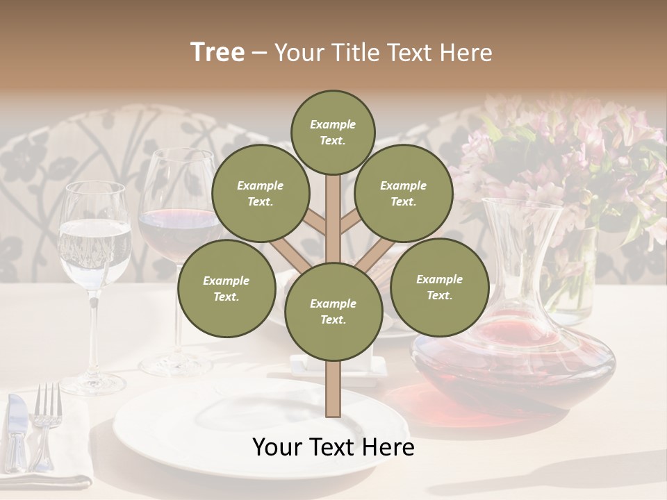 Table Cutlery Tablecloth PowerPoint Template