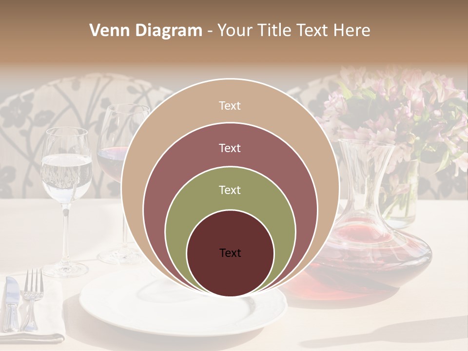 Table Cutlery Tablecloth PowerPoint Template