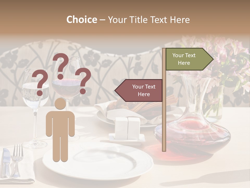 Table Cutlery Tablecloth PowerPoint Template
