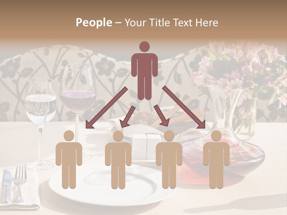 Table Cutlery Tablecloth PowerPoint Template