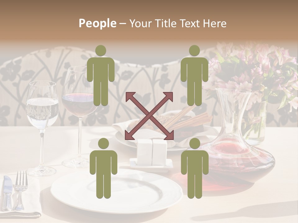 Table Cutlery Tablecloth PowerPoint Template