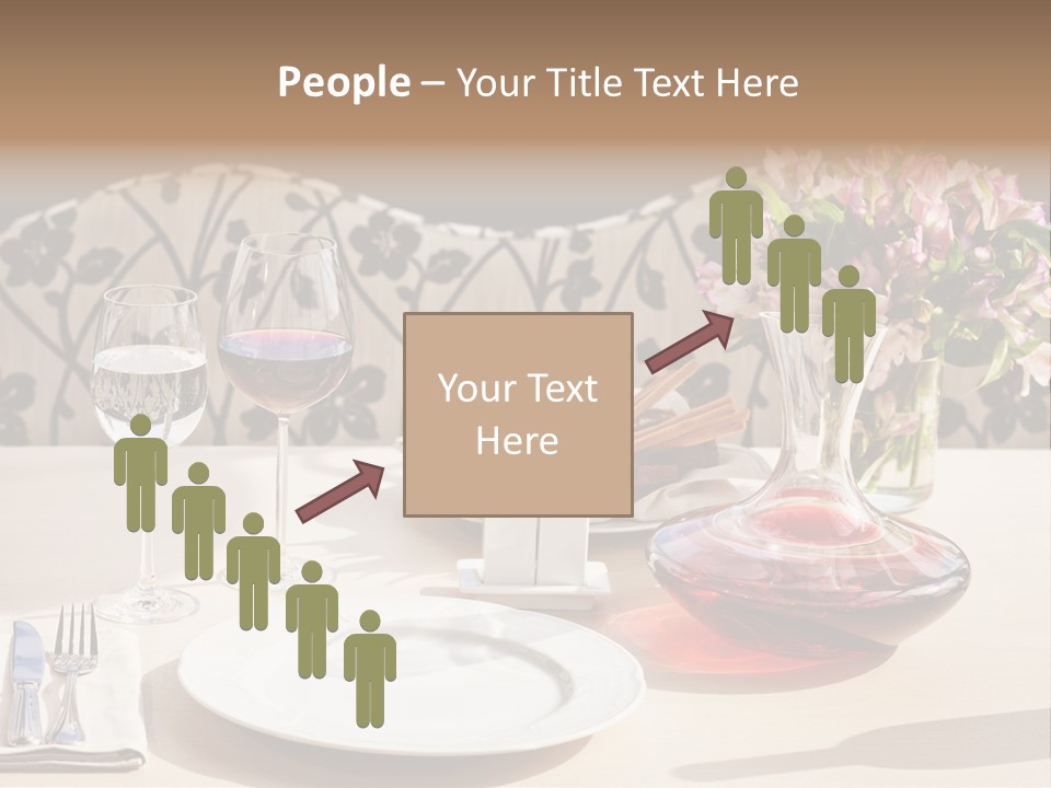 Table Cutlery Tablecloth PowerPoint Template