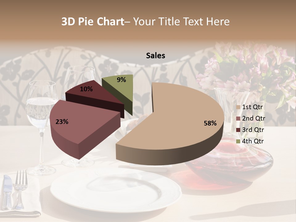 Table Cutlery Tablecloth PowerPoint Template