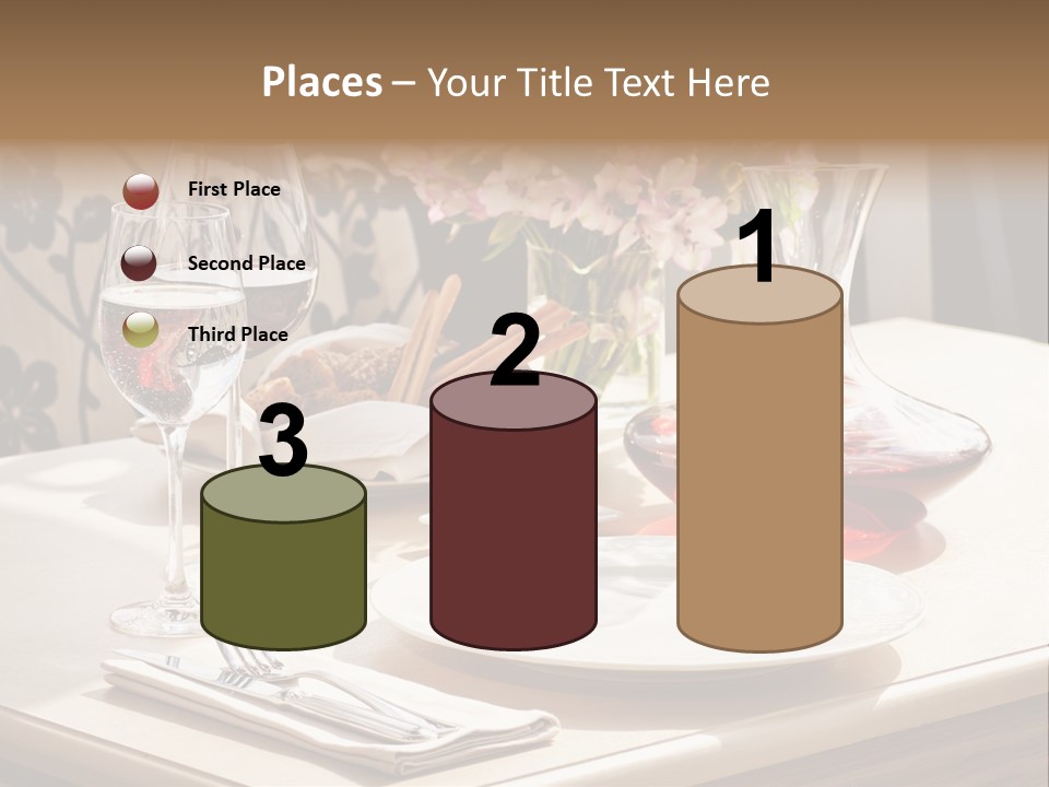 Dining Food Empty PowerPoint Template