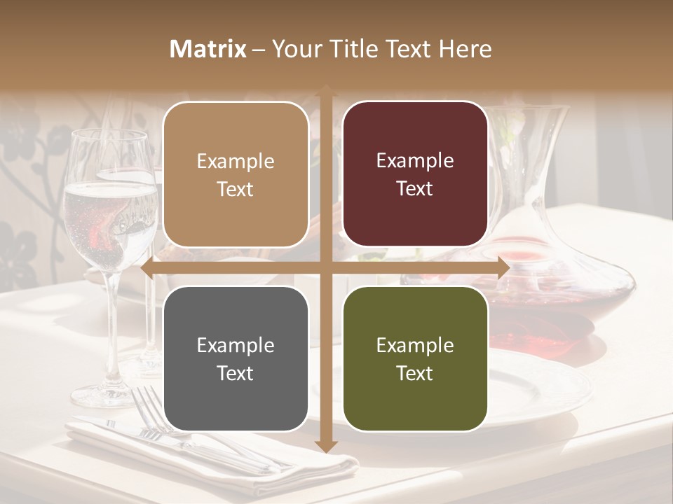Dining Food Empty PowerPoint Template