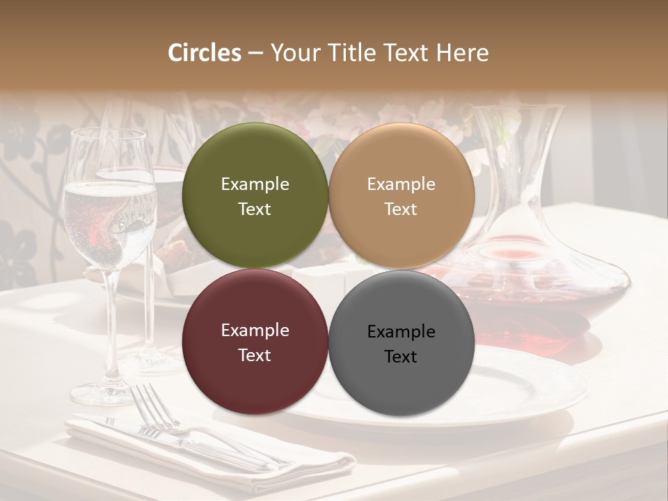 Dining Food Empty PowerPoint Template