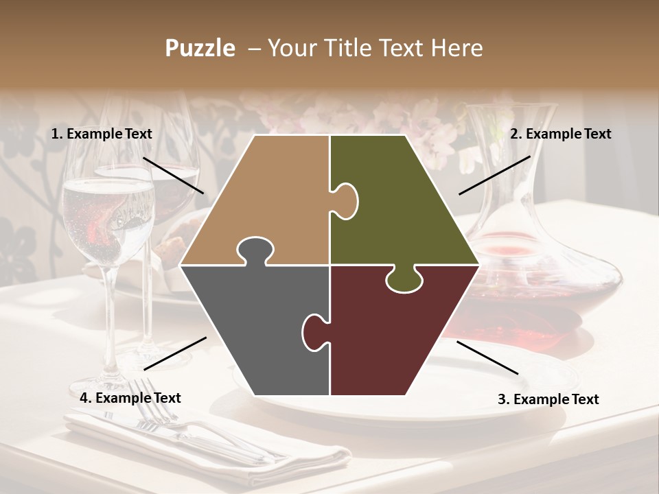 Dining Food Empty PowerPoint Template