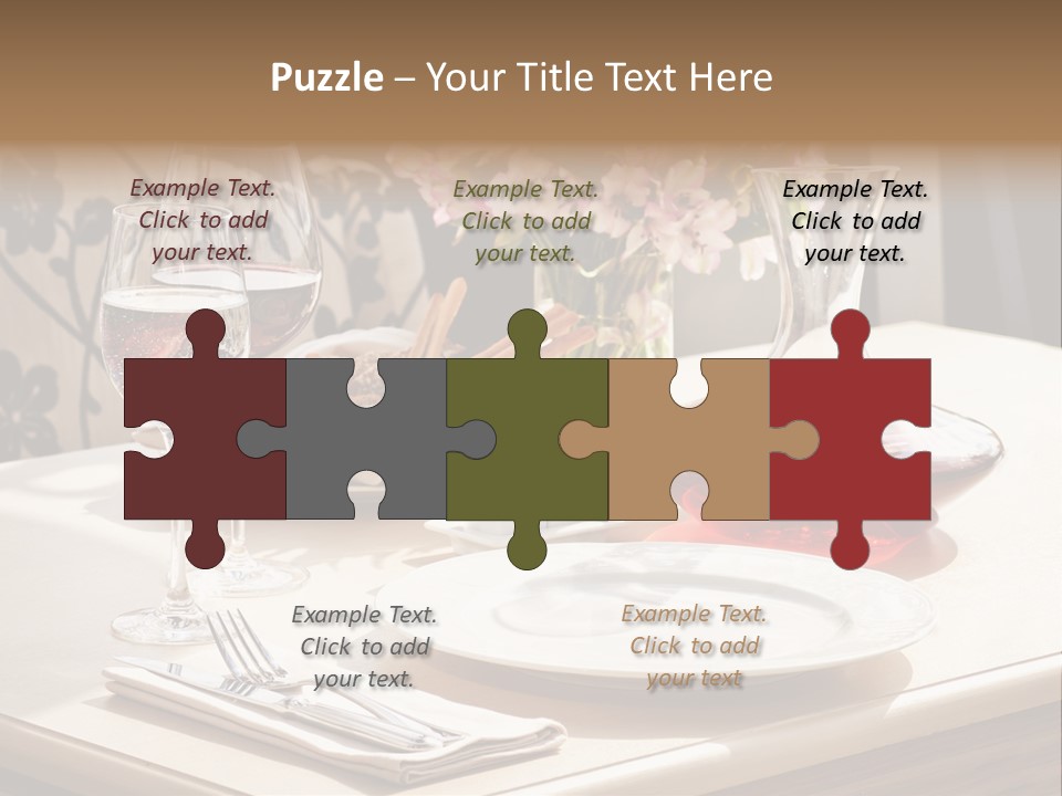 Dining Food Empty PowerPoint Template