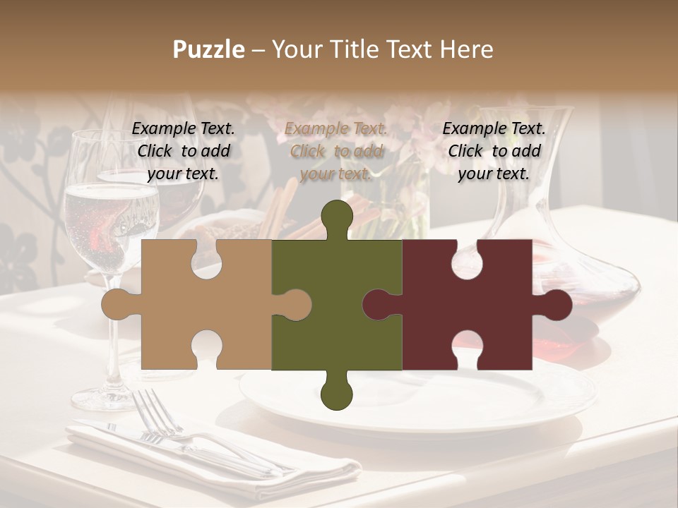 Dining Food Empty PowerPoint Template