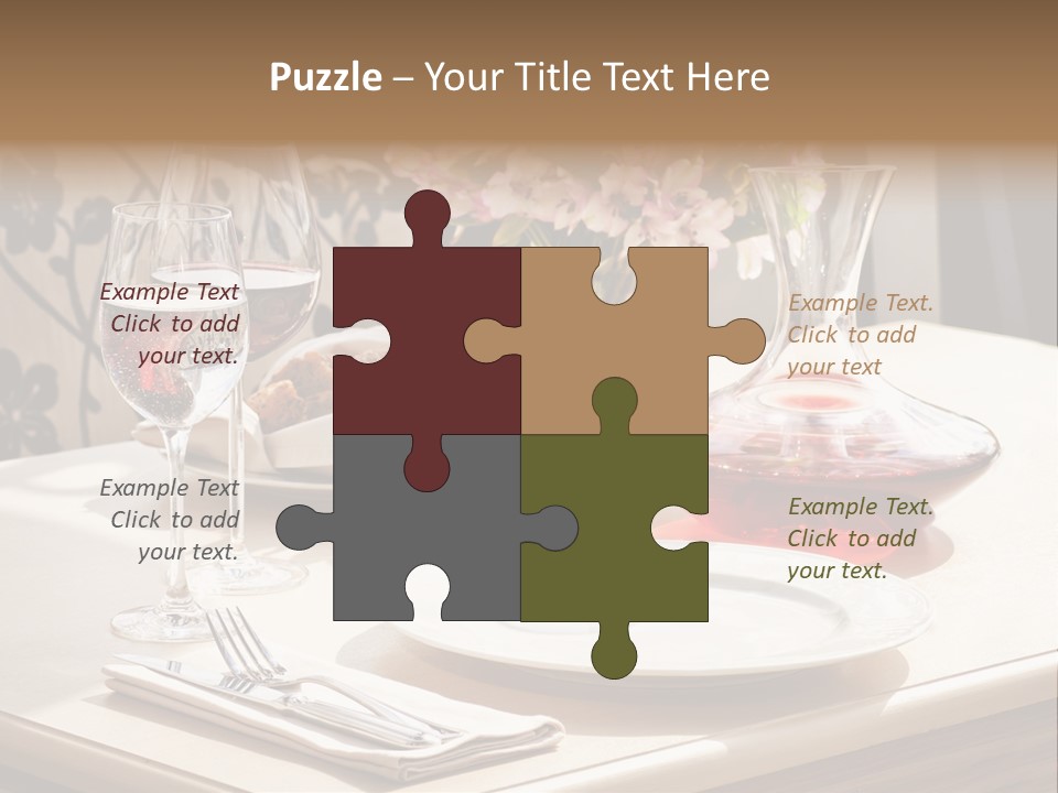 Dining Food Empty PowerPoint Template