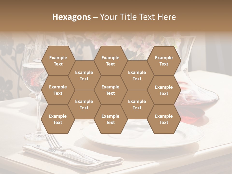 Dining Food Empty PowerPoint Template