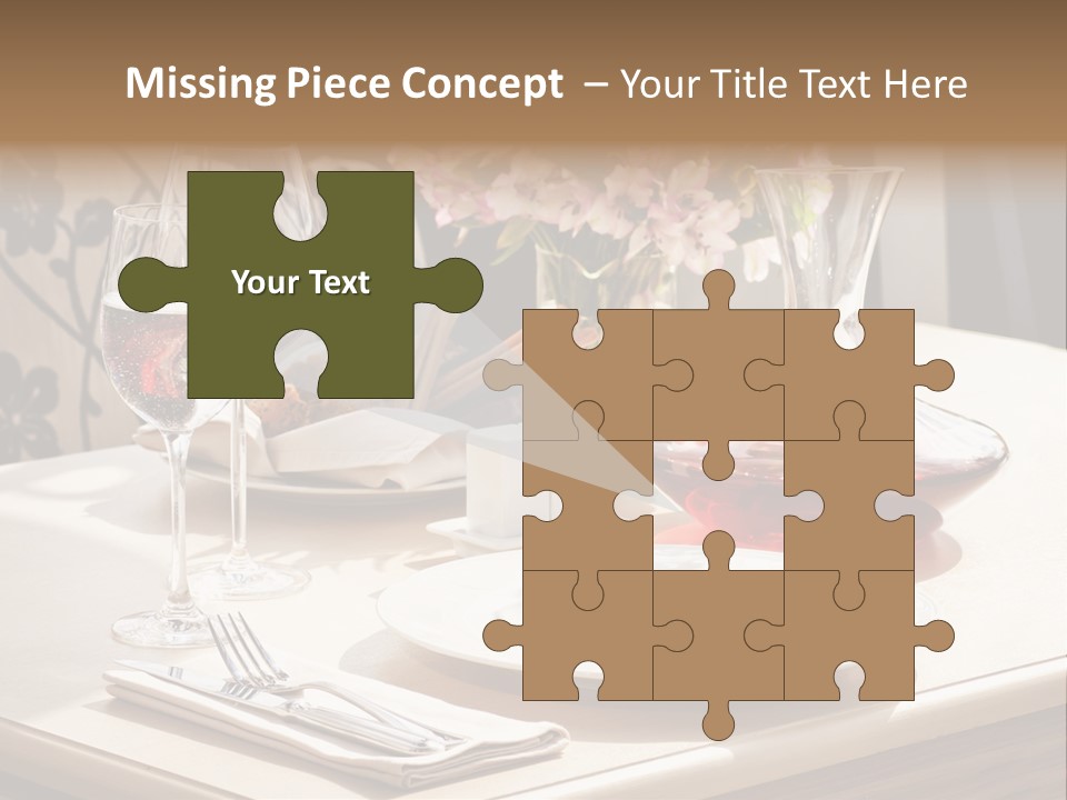 Dining Food Empty PowerPoint Template