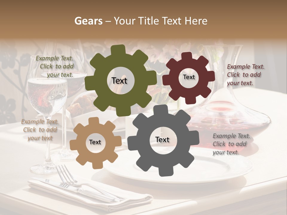 Dining Food Empty PowerPoint Template