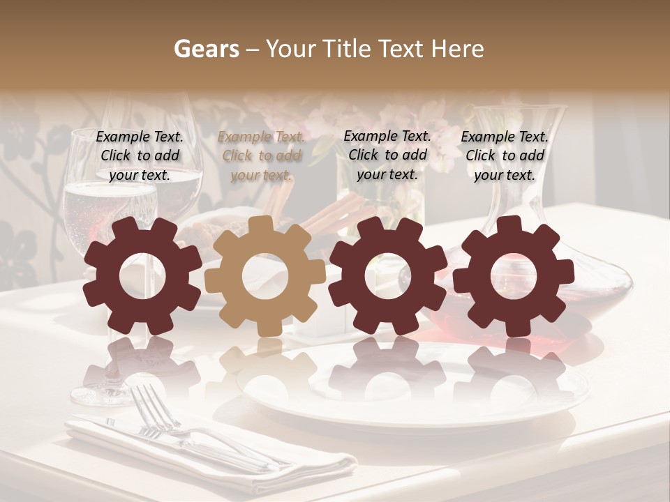 Dining Food Empty PowerPoint Template