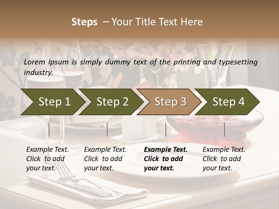Dining Food Empty PowerPoint Template