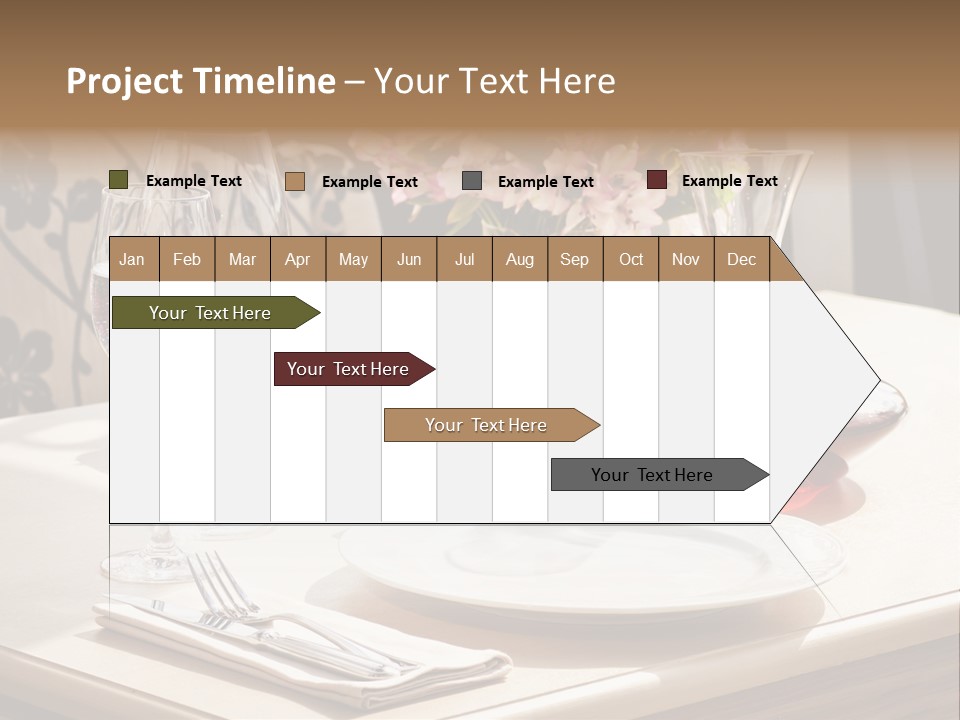 Dining Food Empty PowerPoint Template