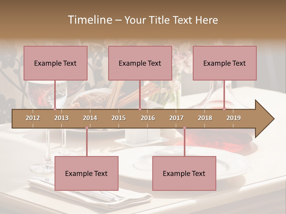 Dining Food Empty PowerPoint Template