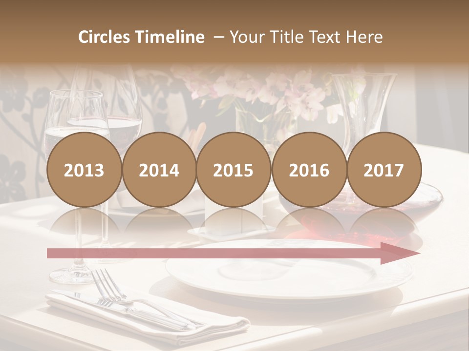 Dining Food Empty PowerPoint Template